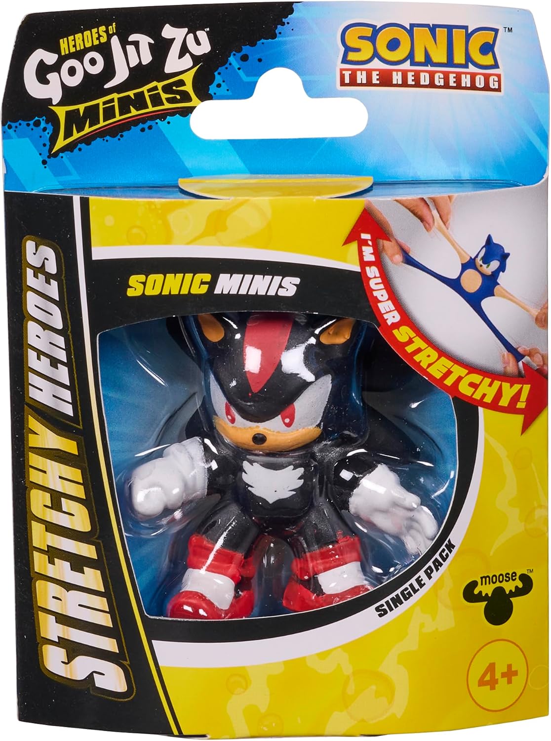 Sonic the Hedgehog Stretchy Heroes Minis figure packaging