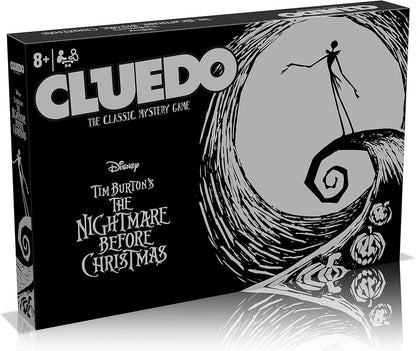 Cluedo board game box featuring Tim Burton's 'The Nightmare Before Christmas' design.
