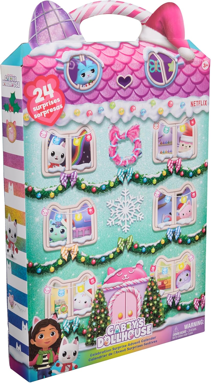 Box of Gabby's Dollhouse with colorful design and character illustration