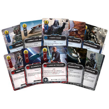 Collection of Star Wars trading cards on a white background