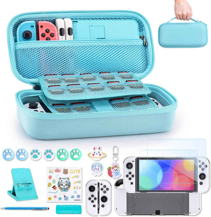 Nintendo Switch OLED Case 19-in-1 Bundle Carrying Case With Loads of Extras!
