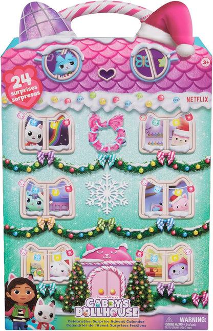 Gabby's Dollhouse toy packaging with colorful design and character illustration.