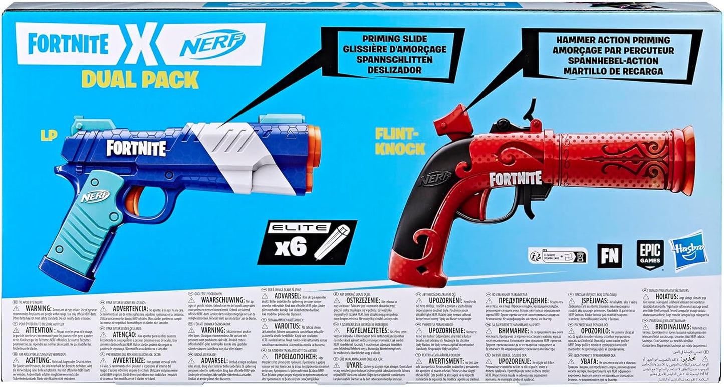 Nerf Fortnite Dual Pack toy gun set in packaging