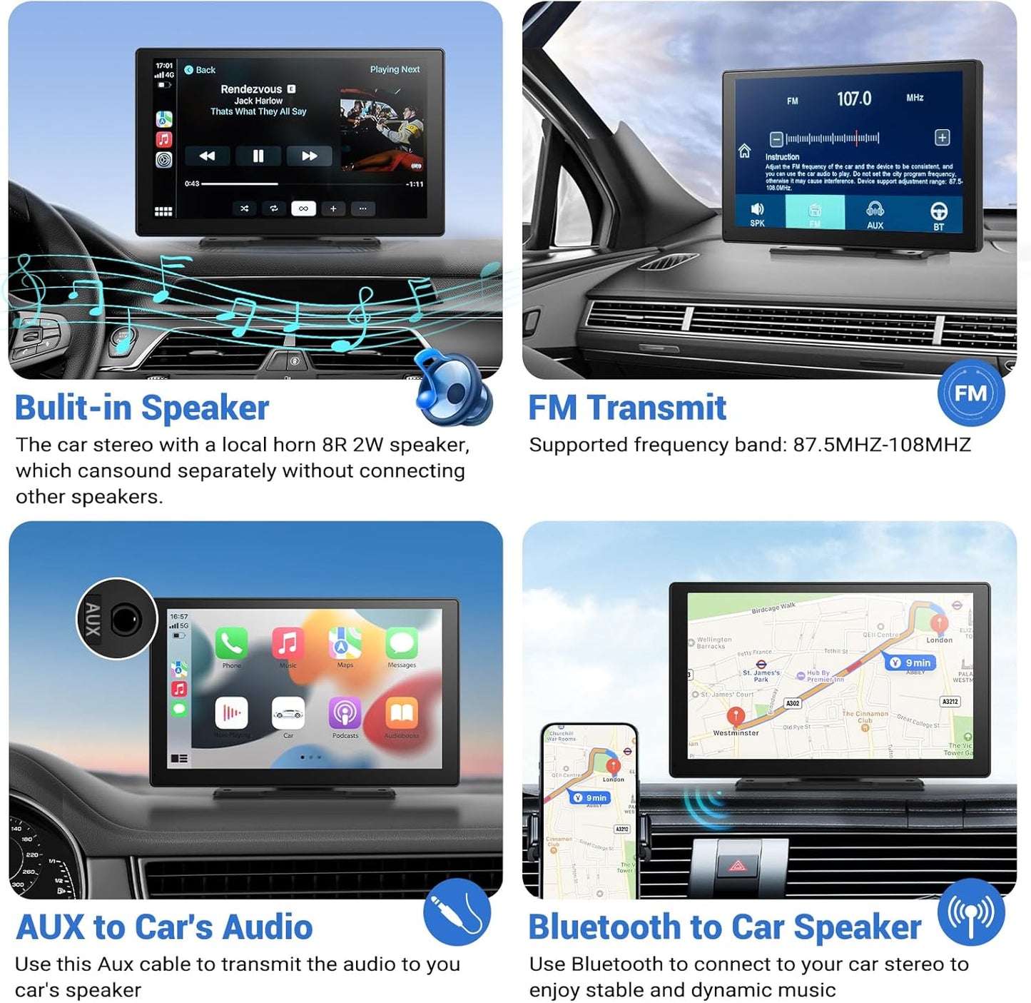 SmartDash™ CarPlay Tablet (7 Inch)