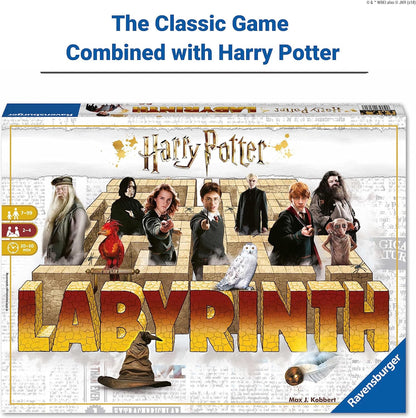 Board game box for 'Harry Potter Labyrinth' featuring characters and the game title.