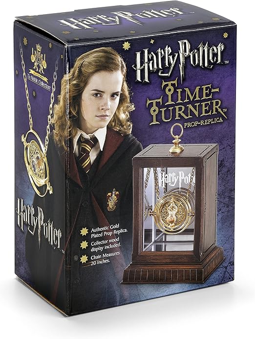 Boxed Harry Potter Time Turner prop-replica with Hermione Granger on packaging