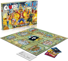 Cluedo board game with One Piece-themed packaging on a white background
