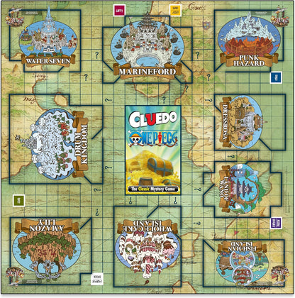 Map layout with various game boards and 'Cluedo' prominently displayed