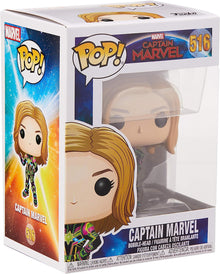 Funko Pop! Captain Marvel figure in packaging with Marvel branding