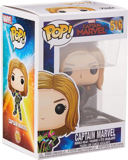 Funko Pop! Captain Marvel figure in packaging with Marvel branding