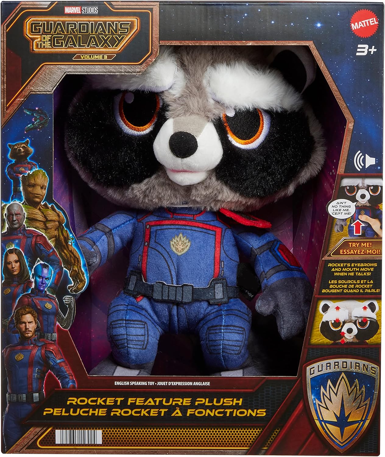 Marvel Guardians of the Galaxy Rocket Plush with Sounds