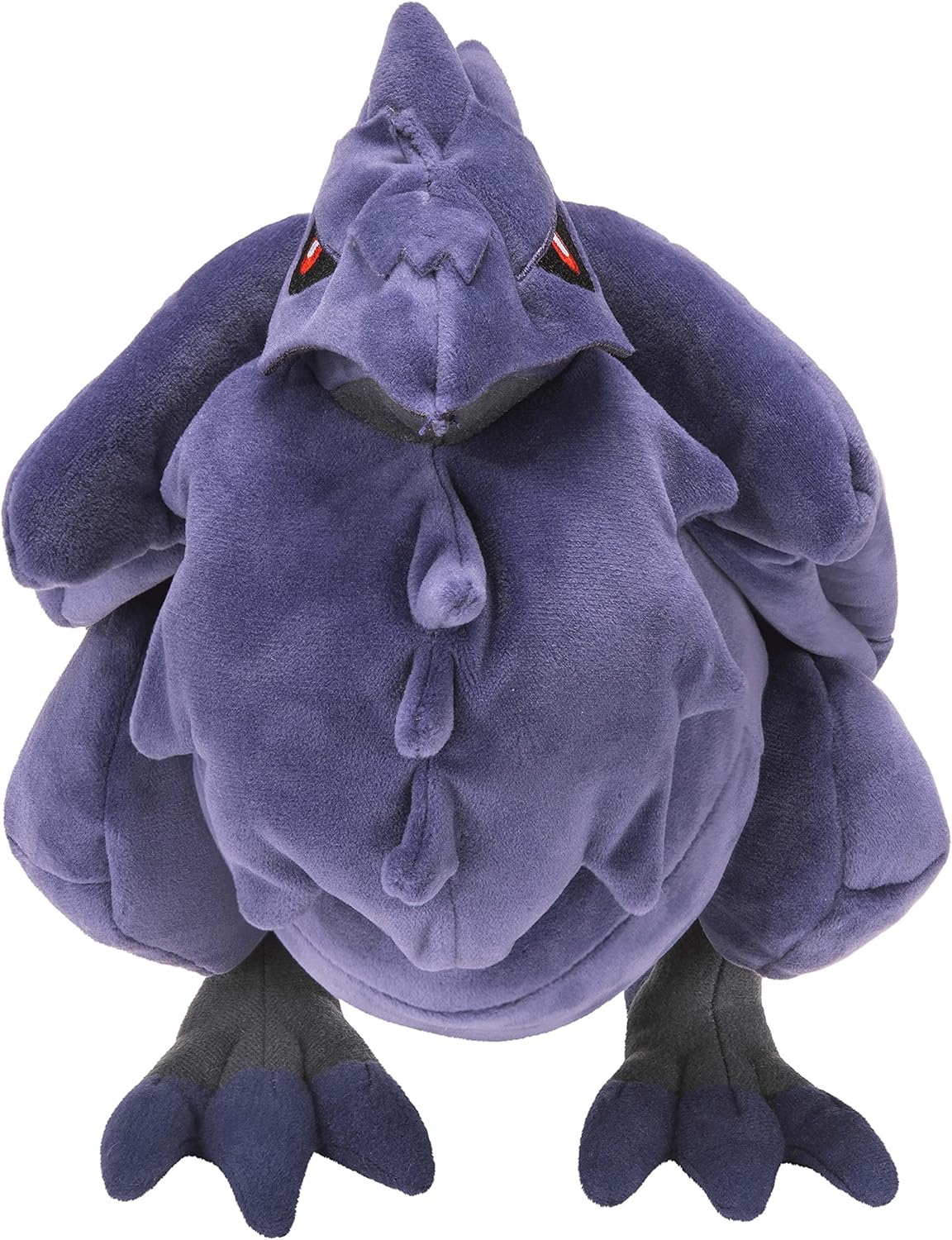 Pokémon Corviknight Purple plush toy with a dragon-like design on a white background