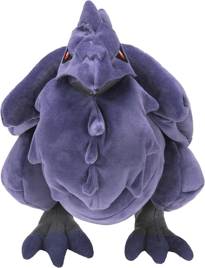 Pokémon Corviknight Purple plush toy with a dragon-like design on a white background