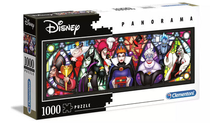Disney Panorama puzzle box with stained glass-style artwork on a white background