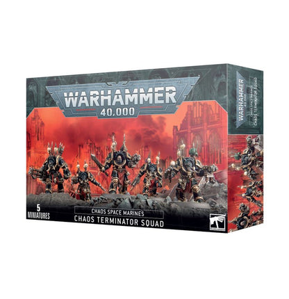 Warhammer 40,000 Chaos Space Marines Chaos Terminator Squad box on a white background