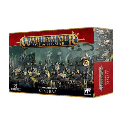 Warhammer Age of Sigmar miniatures box with figures and scenic artwork on a white background