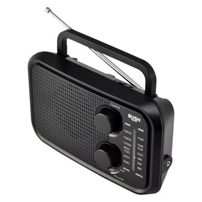Bush FM/AM portable radio with clear sound & easy tuning. Compact, lightweight & perfect for home or travel. Shop now at New, Used and More!