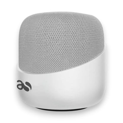 Acoustic Solutions 1 portable Bluetooth speaker in white. Clear, high-quality sound, compact & easy to carry. Shop now at New, Used and More!