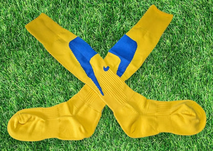 Nike Teamsports Football Socks UK 5-8 Yellow Blue | New, Used and More