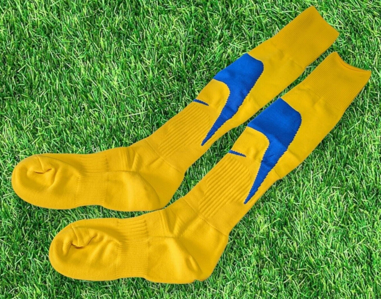 Nike Teamsports Football Socks UK 5-8 Yellow Blue | New, Used and More