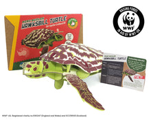 Hawksbill turtle model kit with packaging and WWF branding