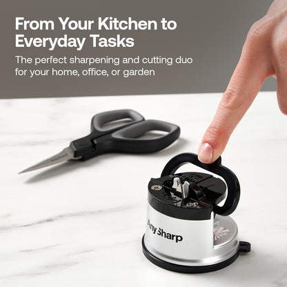 Mini Scissors and Classic Knife Sharpener Bundle