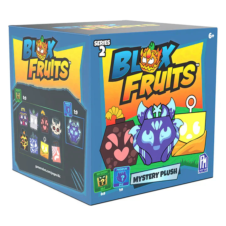 Box of Blox Fruits Series 2 with colorful design and character illustration.
