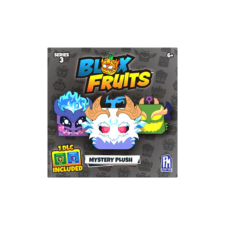 Box of Blox Fruits with cartoon characters on a gray background
