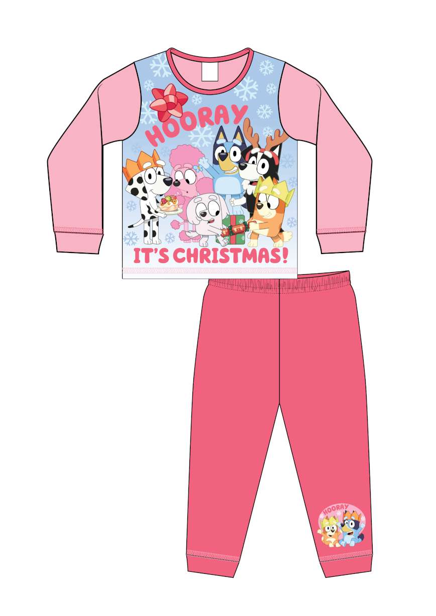 BLUEY GIRLS CHRISTMAS PJ SET