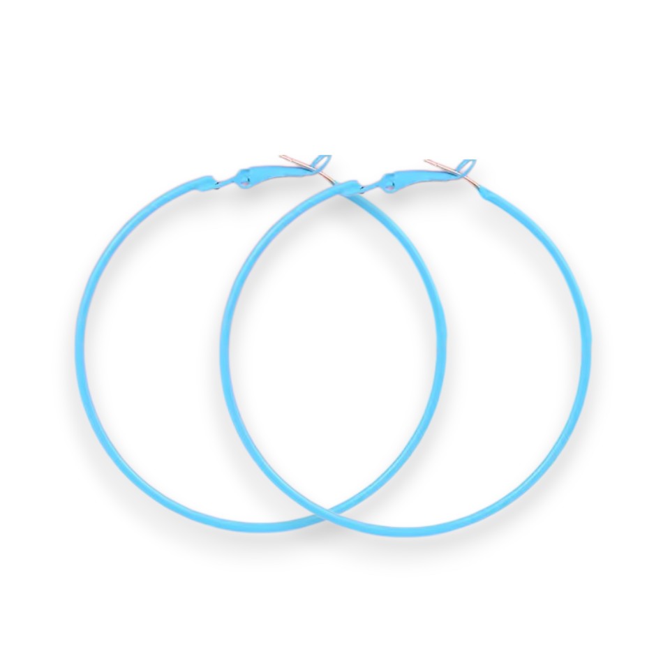 Amnesia Jewellery | Large Colourful Party Fashion Hoop Earrings