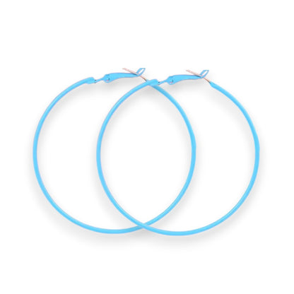 Amnesia Jewellery | Large Colourful Party Fashion Hoop Earrings