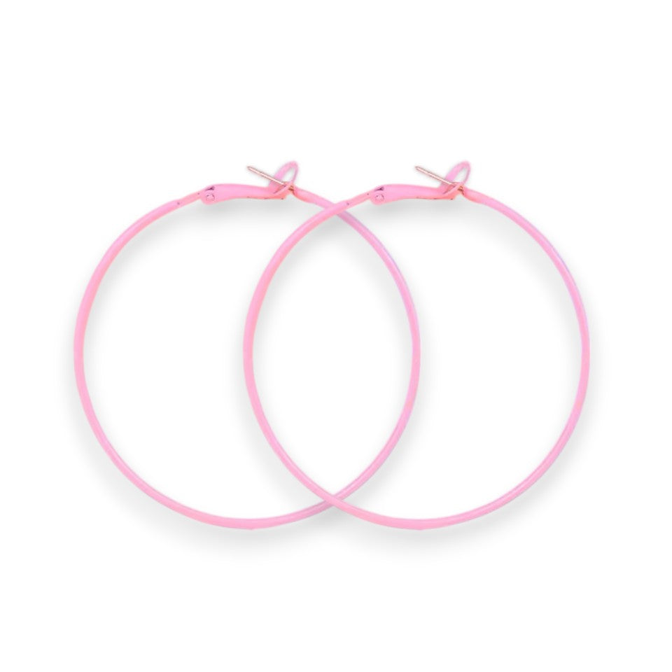 Amnesia Jewellery | Large Colourful Party Fashion Hoop Earrings