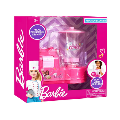 Barbie kitchen blender toy set in packaging on a white background