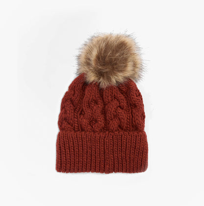 Barbour PENSHAW Womens Beanie Burnt Henna