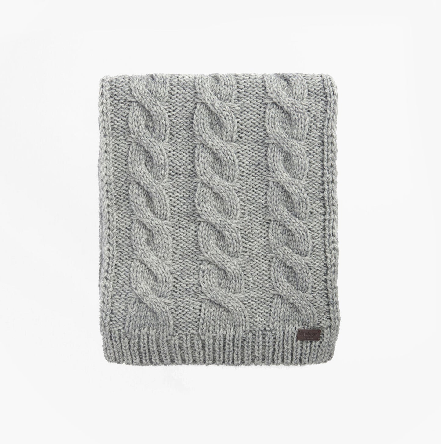 Barbour Jesmond Beanie and Scarf Gift Set Mens Mid Grey