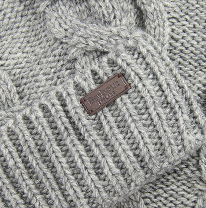 Barbour Jesmond Beanie and Scarf Gift Set Mens Mid Grey