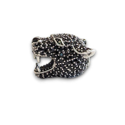 Black Panther CZ Bead Charm