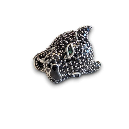 Black Panther CZ Bead Charm