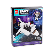 Box of Space Explorer toy set with space-themed graphics and an astronaut figure.