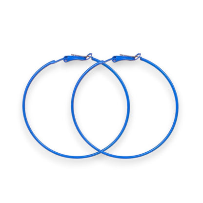 Amnesia Jewellery | Large Colourful Party Fashion Hoop Earrings