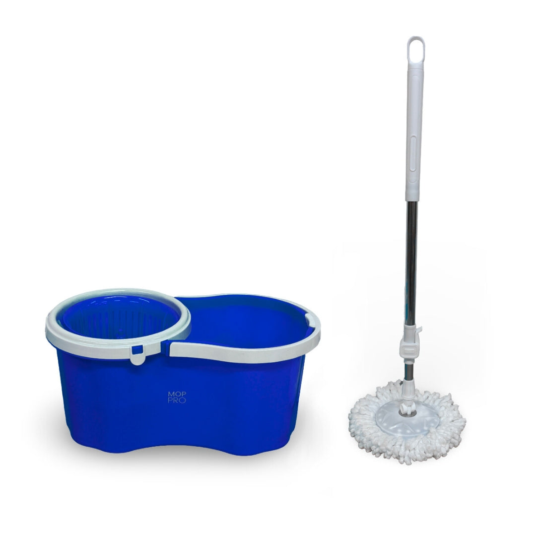 Mop PRO 360° Spin Mop and Bucket Set - Includes 2 Cloths