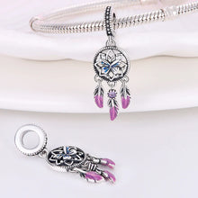 Blue Butterfly Dream Catcher Charm
