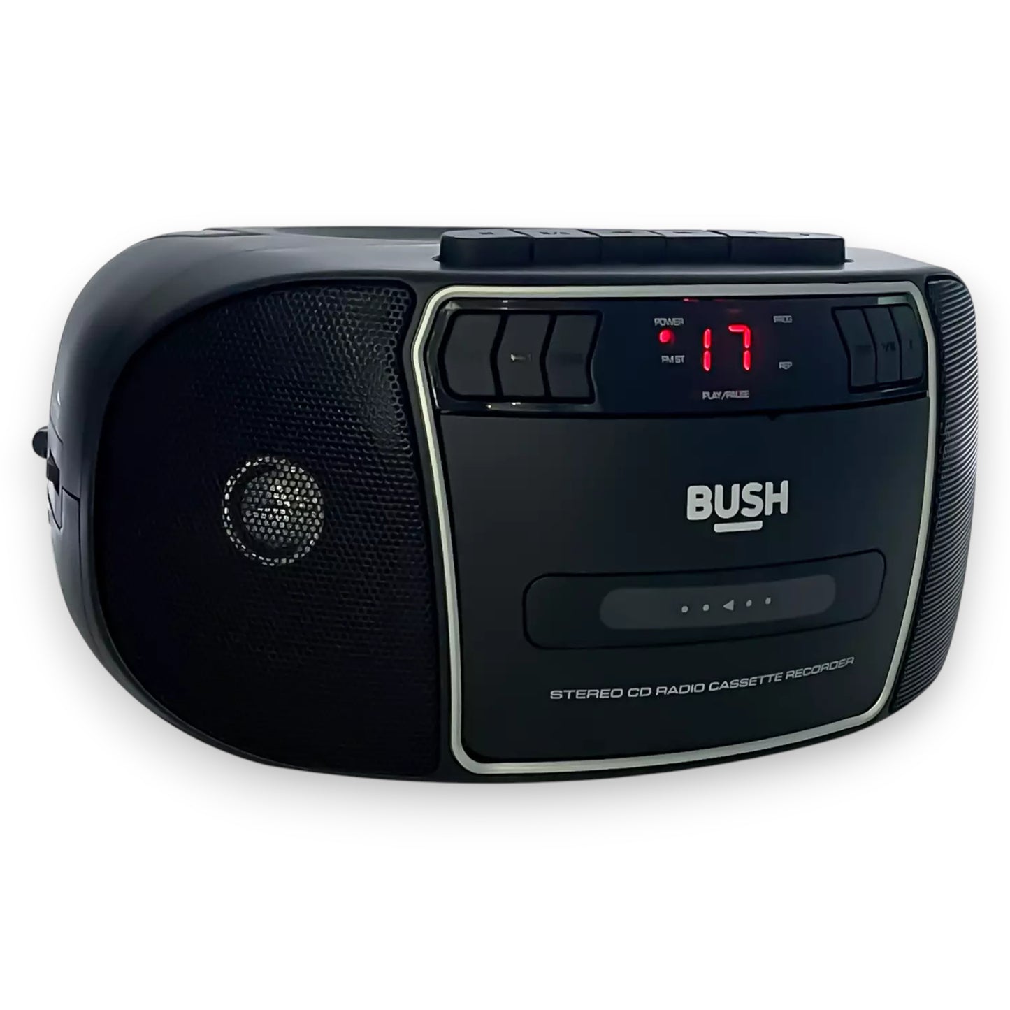 Bush CD Radio Cassette Boombox with FM tuner. Classic 3-in-1 portable player with dual speakers. Perfect for home or travel. Shop New, Used and More!