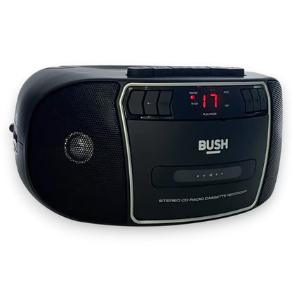 Bush CD Radio Cassette Boombox with FM tuner. Classic 3-in-1 portable player with dual speakers. Perfect for home or travel. Shop New, Used and More!