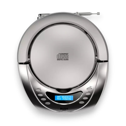 Bush Carnaby DAB+/FM CD Boombox in silver. Enjoy DAB radio, CDs & aux playback in one stylish portable player. Shop now at New, Used and More!