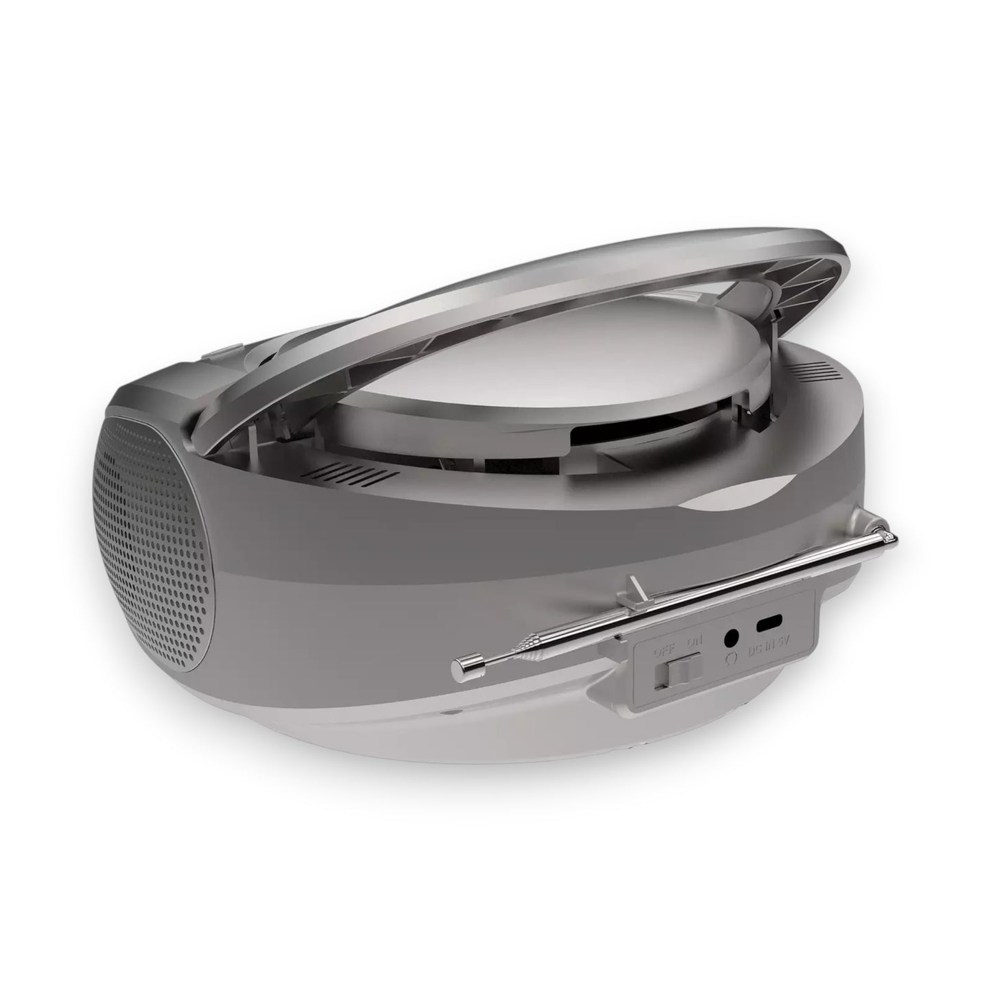 Bush Carnaby DAB+/FM CD Boombox in silver. Enjoy DAB radio, CDs & aux playback in one stylish portable player. Shop now at New, Used and More!