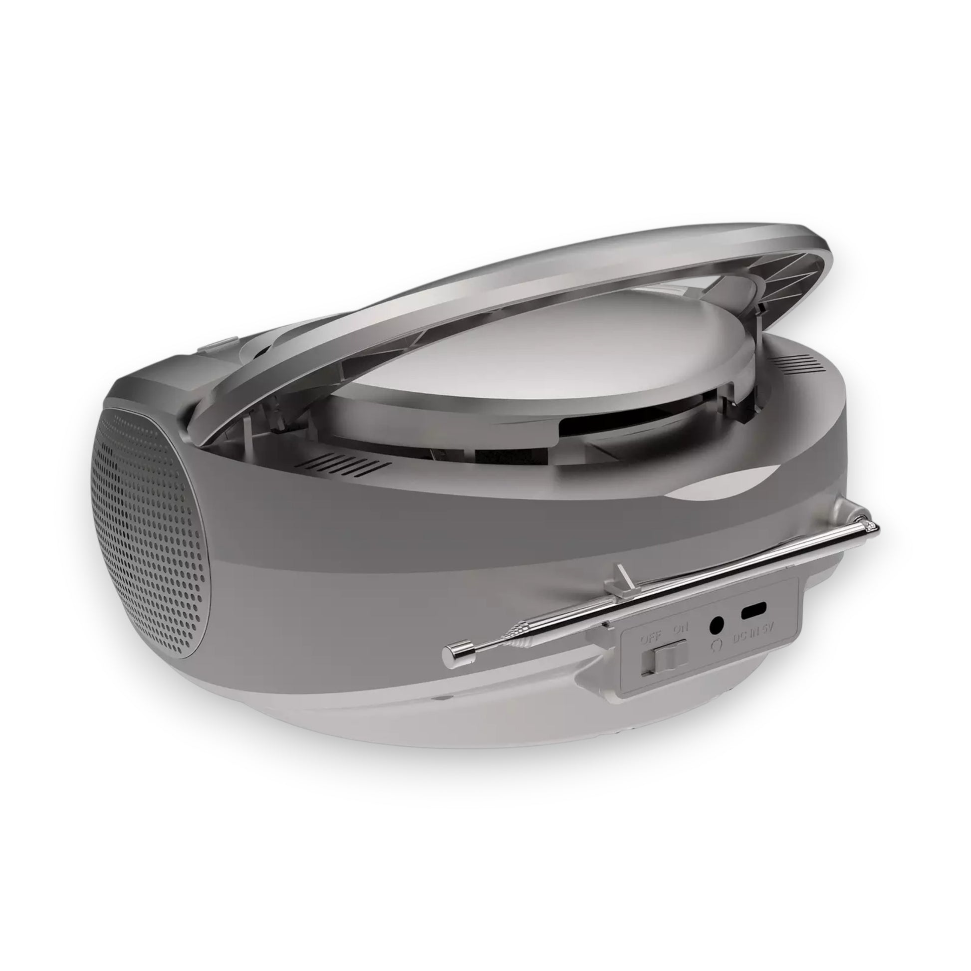 Bush Carnaby DAB+/FM CD Boombox in silver. Enjoy DAB radio, CDs & aux playback in one stylish portable player. Shop now at New, Used and More!