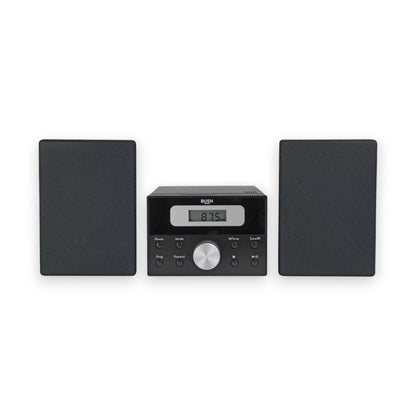 Bush LCD CD Micro System in sleek black. CD, FM radio & aux-in playback with clear sound & modern design. Shop now at New, Used and More!