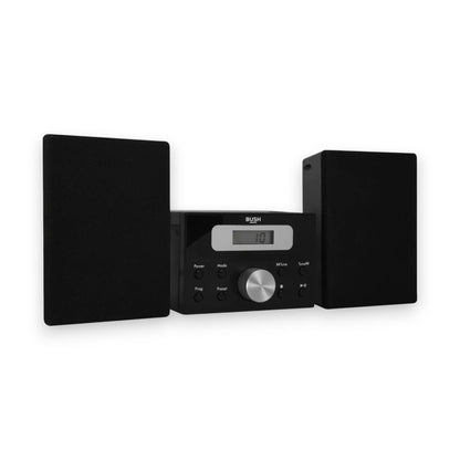 Bush LCD CD Micro System in sleek black. CD, FM radio & aux-in playback with clear sound & modern design. Shop now at New, Used and More!