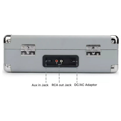 Bush Classic Turntable in grey/silver. 3-speed record player with built-in speakers & vintage design. Shop now at New, Used and More!